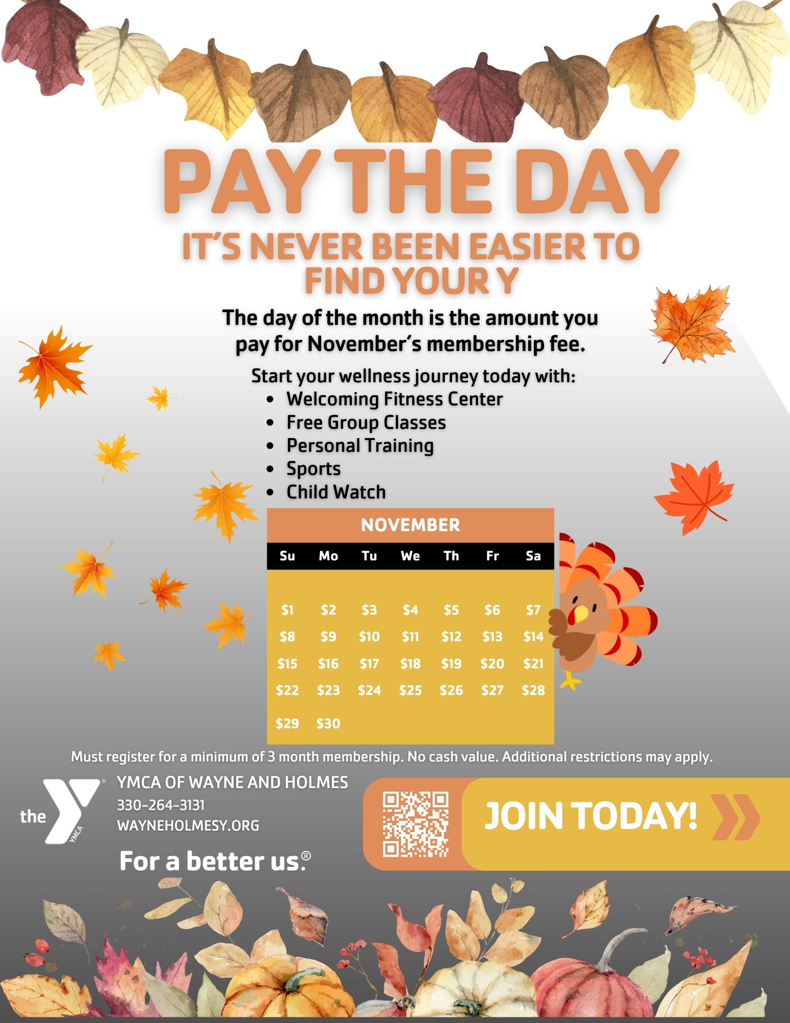 November 2026 Membership Special is Pay the Day